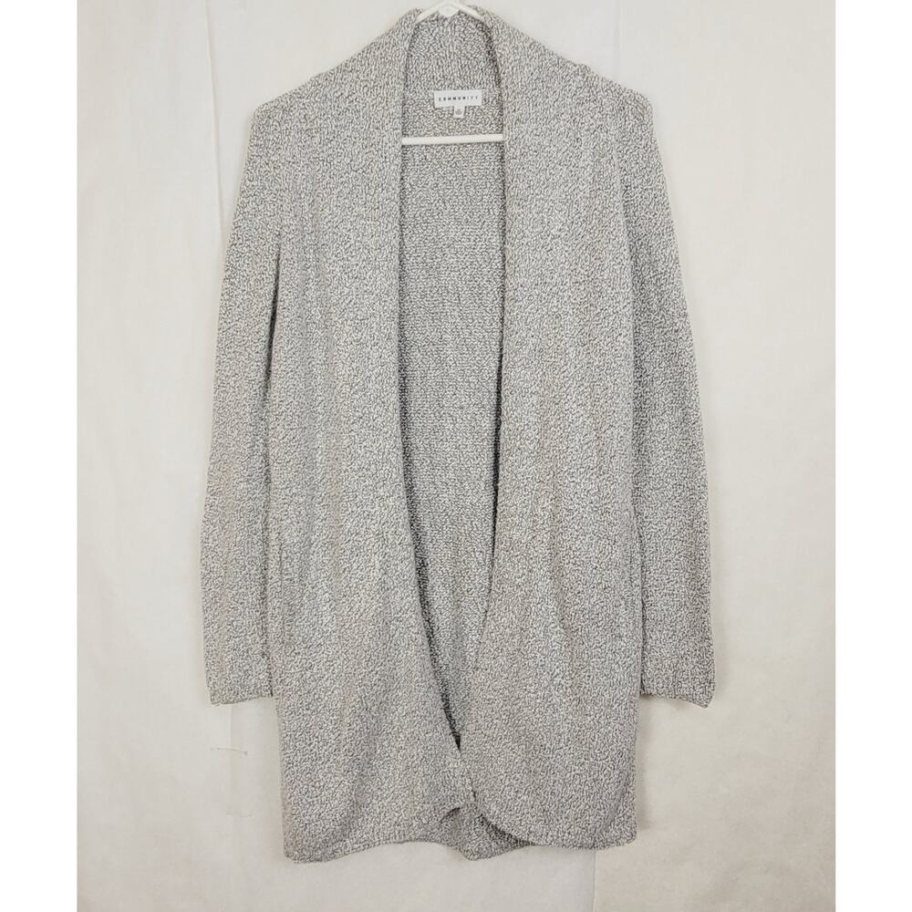 Community black and white open front oversized cardigan Size XS Cozycore Preppy